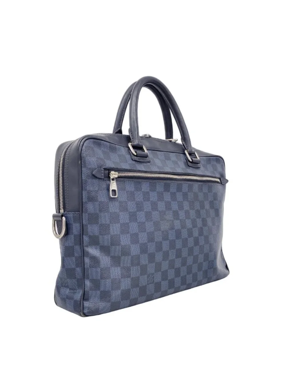 Louis Vuitton Business Bag Damier Cobalt Porte Documents Black Navy